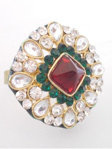 Kundan Finger Ring